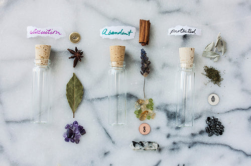 Approachable Metaphysical - Making Intention Bottles - Miranda's Minerals