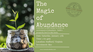 The Magic of Abundance - Saturday, January 27th